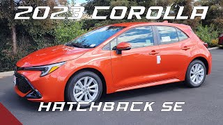 2023 Toyota Corolla Hatchback SE Overview [upl. by Ynneb]