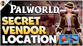 Palworld  AMAZING Secret Vendor Infinite Ammo Golden Keys and Hyper Spheres  Tips amp Tricks [upl. by Fanestil]