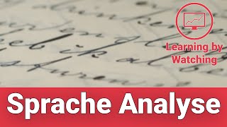 Sprache analysieren  Deutsch [upl. by Nabe]