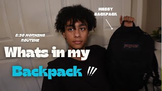 Whats In My Backpack  Morning Routine and cleaning my room  vlog [upl. by Dayle]