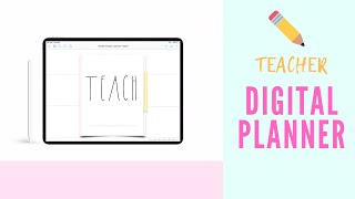 Teacher Digital PlannerAcademic Digital Planner  Digital Planning 101  Ipad planner for teachers [upl. by Artenehs]