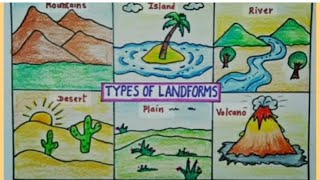 Types of landforms  PSM Virugambakkam [upl. by Thorner316]