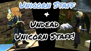 AQ3D Unicorn Staff amp Undead Unicorn Staff  Mysterious Quests amp Brotein Shake [upl. by Nhojleahcim296]