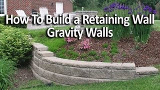 How to Build a Retaining Wall [upl. by Rosalyn]