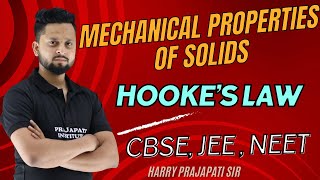 Mechanical properties of solids 02  Hooke’s law  Class 11  Harry prajapati sir [upl. by Vassili868]