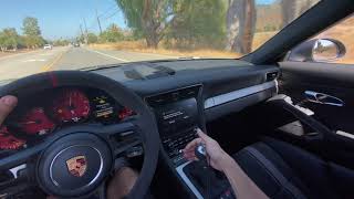 LOUD POV Porsche GT3 manual 9912 with headers and exhaust [upl. by Jamila]