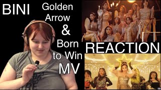 BINI Golden Arrow amp Born to Win MV REACTION [upl. by Asilanom]