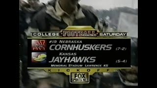 Nebraska vs Kansas College Football Pregame Show November 8 2003 [upl. by Nerb]