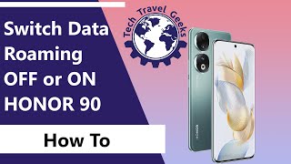 How to switch data roaming OFF or ON on the Honor 90 honor90 [upl. by Ijneb]