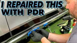 COLLISION DAMAGE REPAIRED With GPR amp PDR  Paintless Dent Removal UK [upl. by Tem]