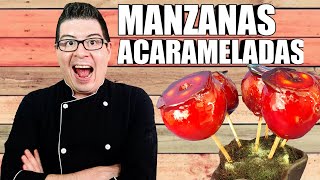 MANZANAS ACARAMELADAS SIN JARABE DE MAÍZ  MUY FÁCIL [upl. by Rockafellow182]