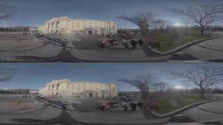 VR 360 Lviv Old City Center Park Ukraine 8K 3D footage [upl. by Nnhoj]