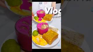 Vlog Brunch  Butter Garlic Toast 🍞Crab Fillet and Smooth [upl. by Nonnahc]