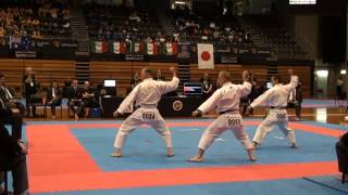 SKIF Karate World Championships 2012  Masters Mens Team Kata 40yrs [upl. by Kehr]