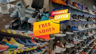 Dhamaka Offer  Free Shoes shoes sports sneakers sportsshoeswholesaler sportsequipment fashion [upl. by Eceertal]