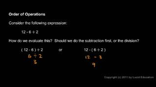 Prealgebra 17d  Order of Operations [upl. by Ahsenit]