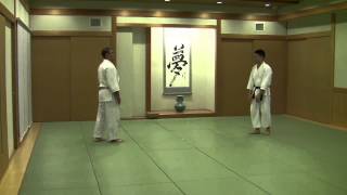 合気道 乱取裏技の形10本 肘技、手首技 左Tomiki Aikido 17 Hon Urawaza Hiji Tekubi 1 [upl. by Appleby]