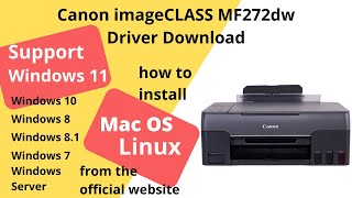 Canon imageCLASS MF272dw Driver Download and Setup Windows 11 Windows 10 Mac 14 Mac 13 [upl. by Savory]