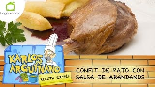 Karlos Arguiñano Receta de Confit de pato con salsa de arándanos [upl. by Beka]