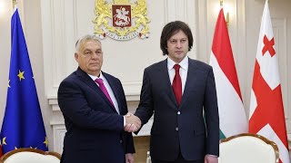 quotGefälschtequot Wahl in Georgien Was macht Ungarns Orban in Tiflis [upl. by Alysoun]