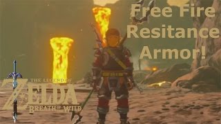 FREE FLAMEBREAKER ARMOR How to get Free Fire Resistance Armor  Zelda Breath of the Wild [upl. by Herv]