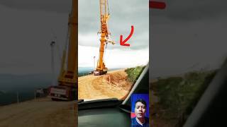 Crane truck Collapse excavator truck bulldozer shorts [upl. by Quill]