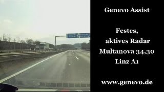 Genevo Assist gegen aktives Multanova Radar in Linz A1 [upl. by Steiner]