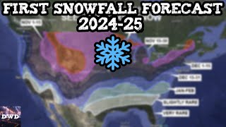 When To Expect Your First Snowfall 20242025 [upl. by Berl]