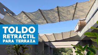 Cómo hacer un toldo retráctil para terraza [upl. by Twum]