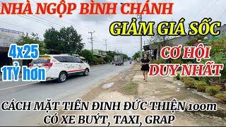 Hàng Hiếm🔥 Nhà Ngộp 4x25 Cách Mặt Tiền Đinh Đức Thiện 100m Đúng 1Tỷ6  nhà giá rẻ bình chánh [upl. by Danete]