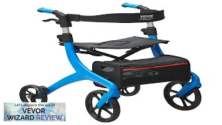 VEVOR Folding Rollator Walker for Seniors and Adults Lightweight Aluminum Rolling Walker Review [upl. by Otnas360]