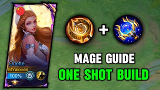 MAGE GUIDE BEST ODETTE BUILD 2024 FOR ONE SHOT MLBB [upl. by Immas]