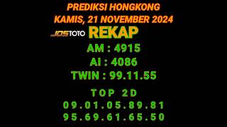 PREDIKSI HK KAMIS 21 NOVEMBER 2024  BOCORAN TOGEL HONGKONG MALAM INI  RUMUS HK JITU shorts [upl. by Nadaba]