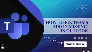 Fix Teams addin missing in outlook [upl. by Elva611]