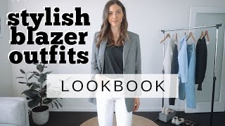 Effortless Blazer OUTFIT IDEAS 2020  5 Blazer Outfits [upl. by Atikim]