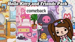 Hello Kitty and Friends Comeback Hello Kitty Furniture Pack Home Design tocaboca [upl. by Hurlow]