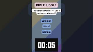 Can You Solve This Bible Riddle 🤔  Test Your Knowledge 📖shorts riddles [upl. by Ermin274]