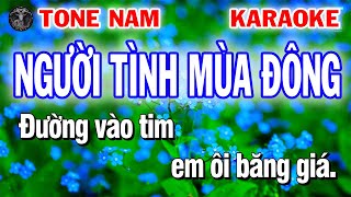 Karaoke Nhạc Sống Tone Nam  Người Tình Mùa Đông Rumba [upl. by Soisatsana]