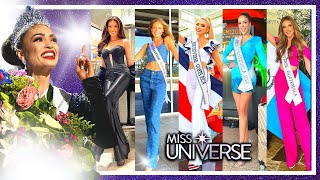 Las candidatas están llegando al Miss Universo 2023✨ [upl. by Editha]