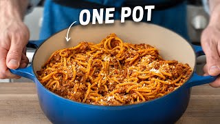 The Faster BETTER Way to make Spaghetti amp Meat Sauce 25 Mins [upl. by Aerdma]