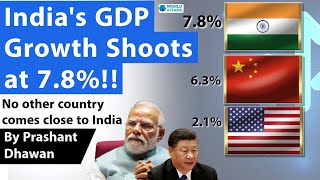 Indias GDP Shoots Up at 78 as American Companies say they were wrong about India [upl. by Nera737]