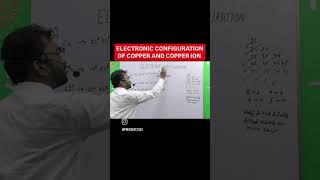 Electronic Configuration of Copper and Copper Ion  Cu  Cu  Cu2 ion viralshorts reels cbse [upl. by Negiam]