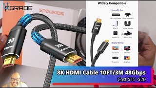 8K HDMI Cable 10FT3M 48Gbps [upl. by Raine851]