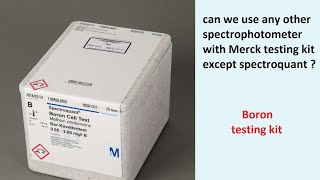 Boron analysis with testing kit on UV spectrophotometer  a Damo  Practice experiment [upl. by Nylqcaj]