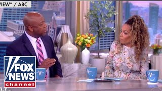 Tim Scott leaves The View speechless after confrontation [upl. by Nenerb61]