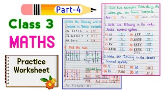 Class 3 Maths  Class 3 Maths Worksheet  Maths Worksheet for Class 3  Class 3 Worksheet  Class 3 [upl. by Ronnholm]