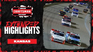 Last lap thriller at Kansas  Offical NASCAR Extended Highlights  Craftsman Truck Series [upl. by Dogs]