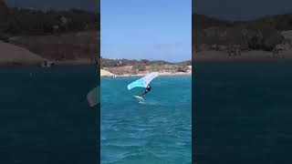 Winging in the Cyclades 🇬🇷 wingfoil foiling watersport foiling loyaltothefoil greece sail [upl. by Nicolina]