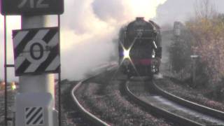 HD 60163 quotTornadoquot belts past Didcot Parkway Working The Catherdrals Express [upl. by Fletcher834]