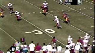 1999 Stanford football highlights Stanford 35 USC 31 [upl. by Holly]